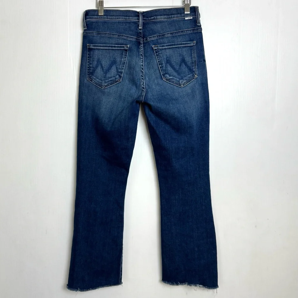 MOTHER The Insider Crop Step Fray Jeans Sweet & Sassy Wash Size 29 - Picture 6 of 11